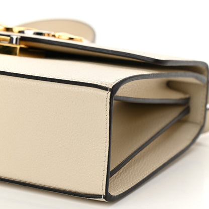 Gucci Smooth Calfskin Small Zumi Shoulder Bag Mystic White 9 of 9