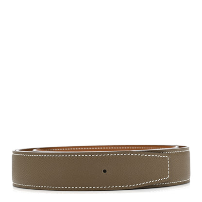 Hermes Epsom Horseshoe 32mm Belt Strap 100 40 Gold Etoupe 1 of 6