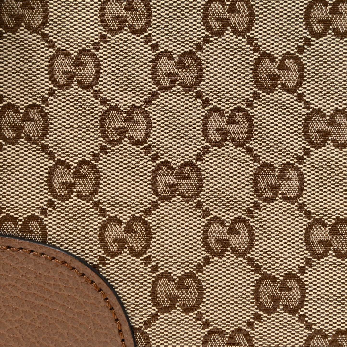 Monogram Mini Bree Messenger Bag Beige Tabacco