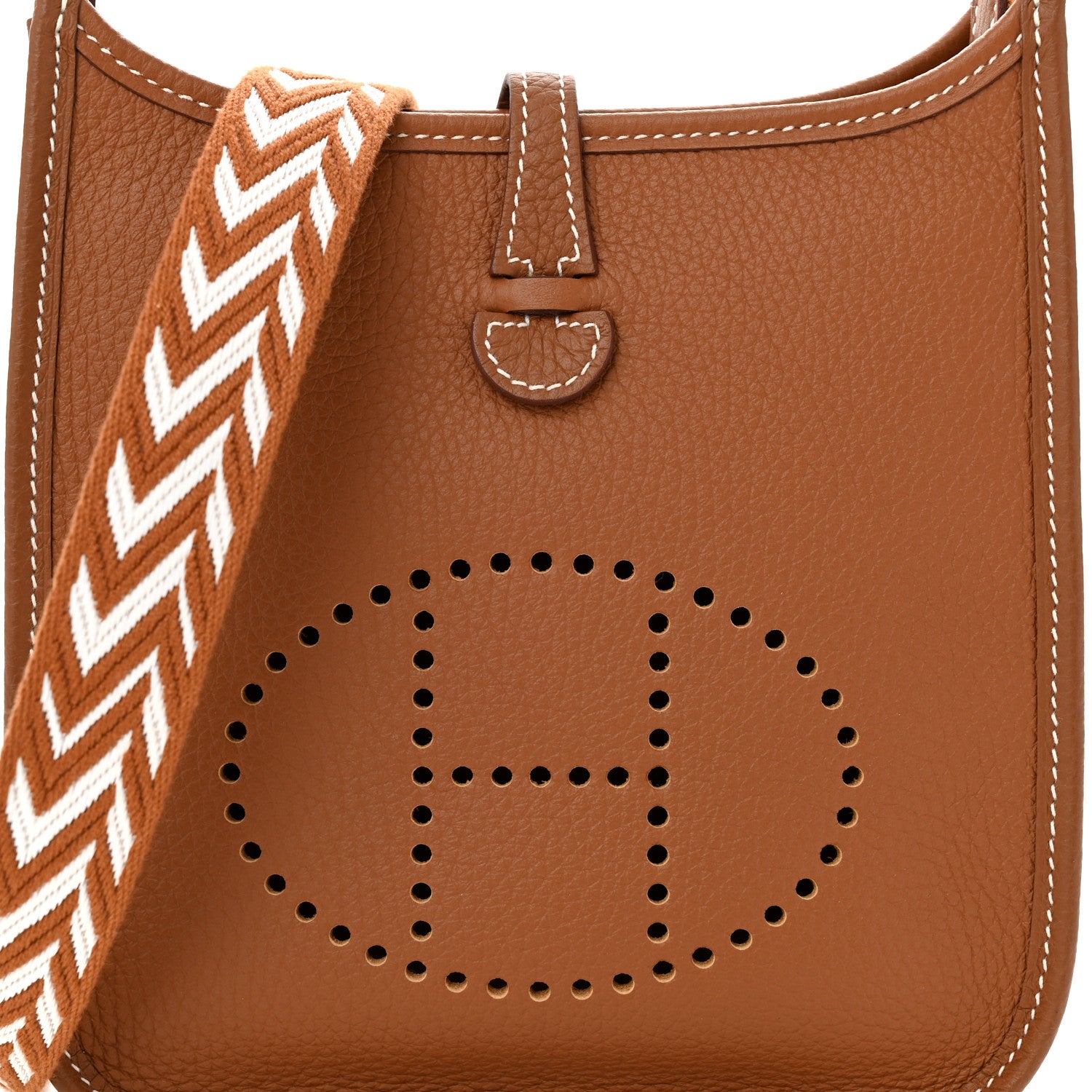 Hermes Taurillon Maurice Amazone Evelyne TPM Gold White 8 of 11