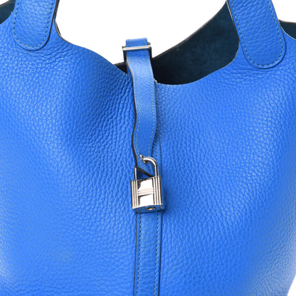 Hermes Taurillon Clemence Picotin Lock 22 MM Mykonos 8 of 15