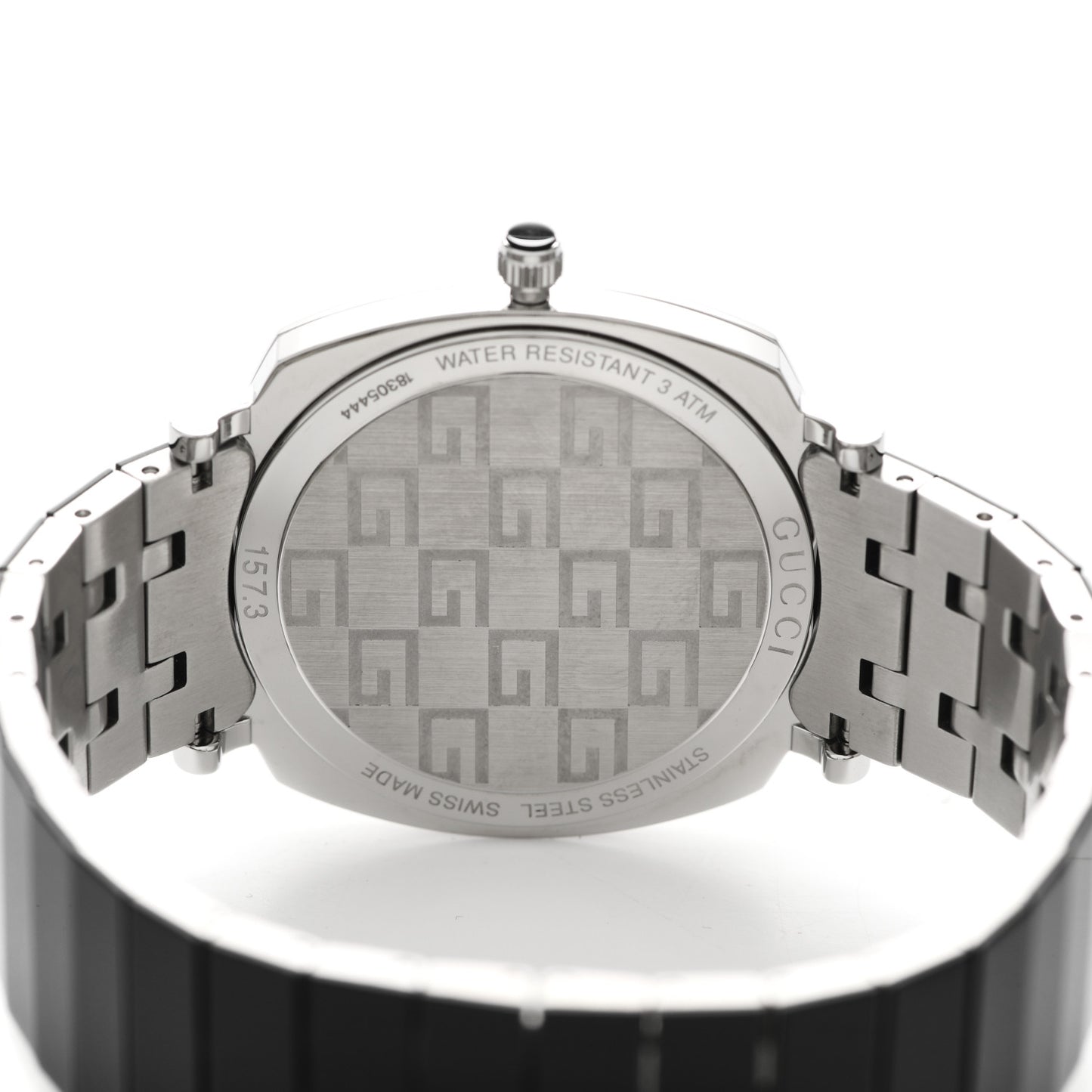 Stainless Steel 38mm Grip Quartz Watch Black