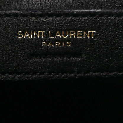 Saint Laurent Grain De Poudre Medium Classic Monogram Kate Satchel Black 7 of 12