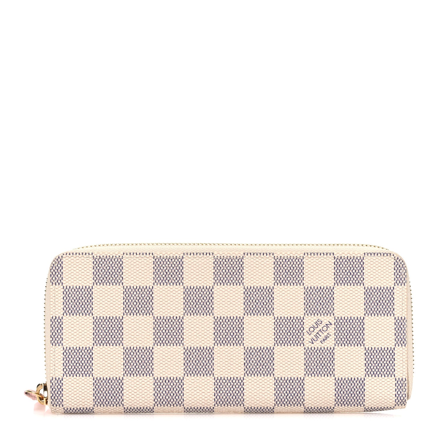 Louis Vuitton Damier Azur Clemence Wallet Rose Ballerine 1 of 6