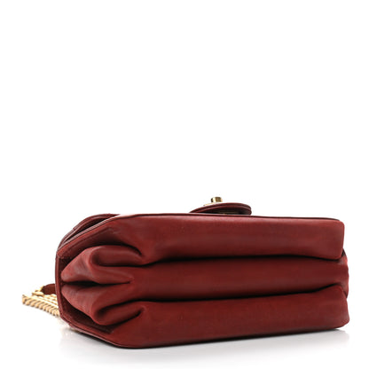 Chanel Iridescent Calfskin Quilted Small Straight Lined Flap Red 3 of 10