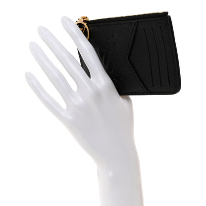 Louis Vuitton Empreinte Monogram Zipped Romy Card Holder Black 2 of 6