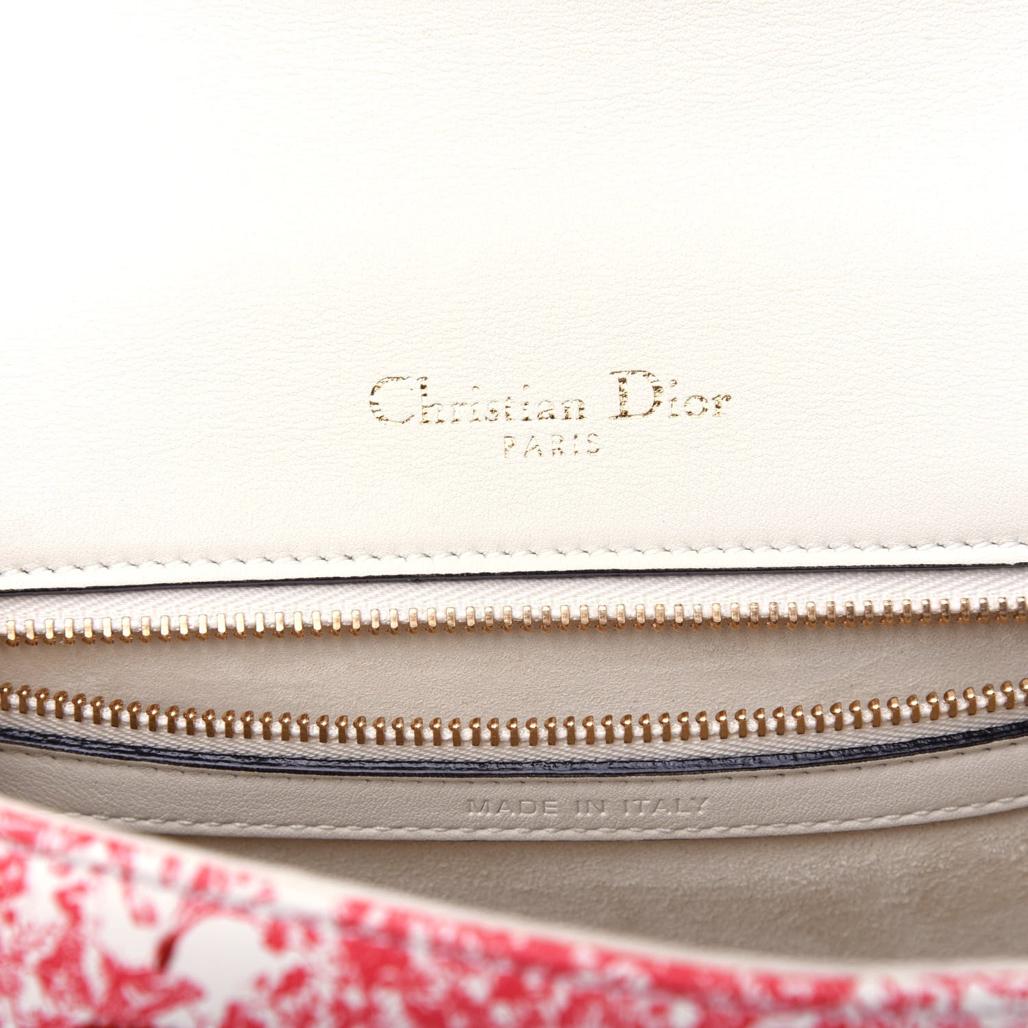 Christian Dior Embroidered Floral Toile de Jouy Medium Diorama Flap Bag Red 6 of 10