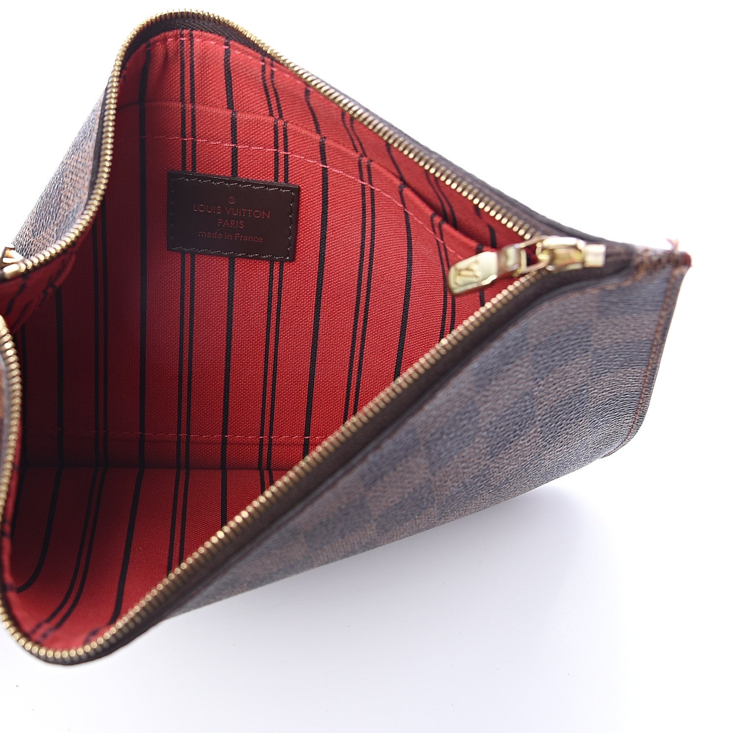 Louis Vuitton Damier Ebene Neverfull MM GM Pochette 4 of 5