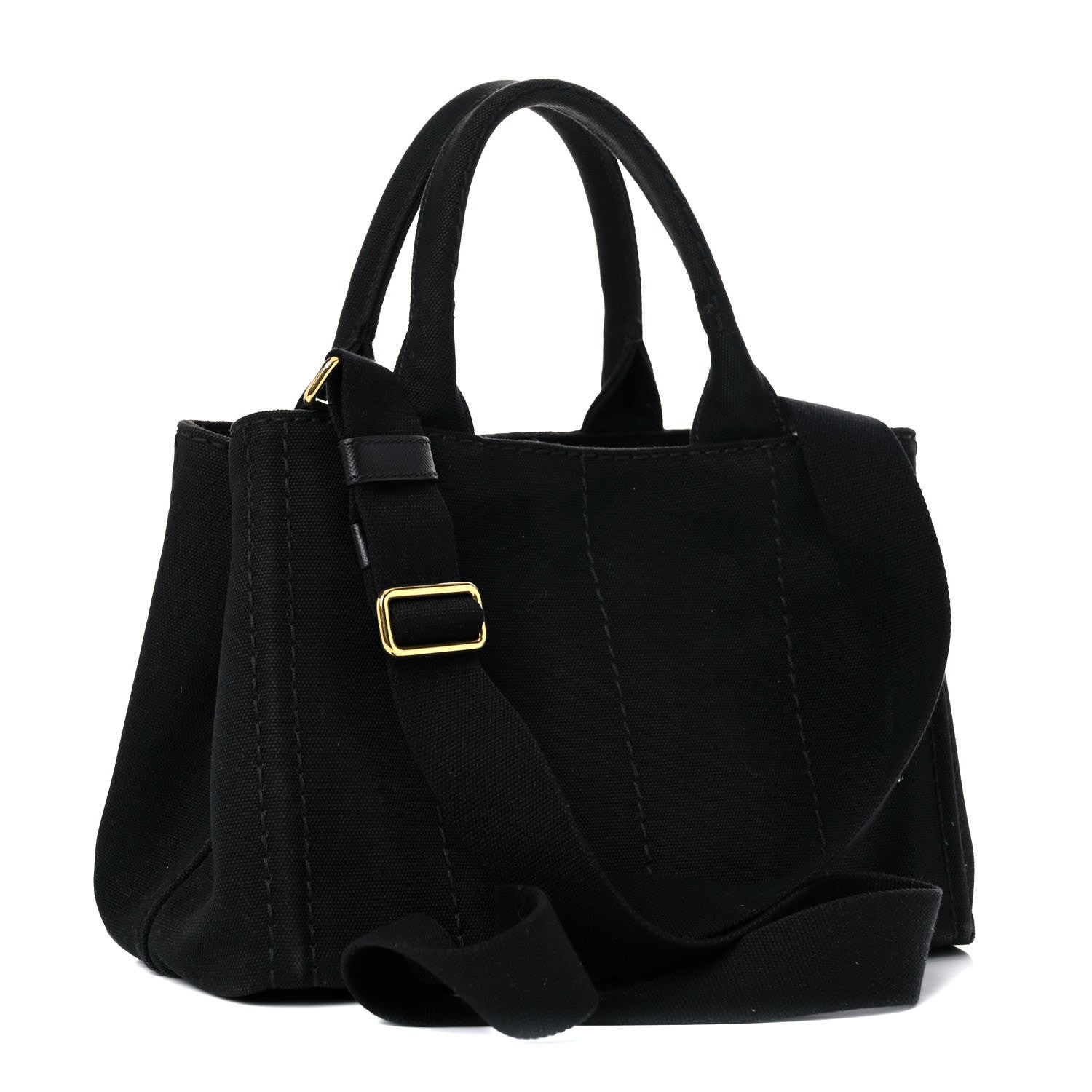 Prada Canapa Small Logo Tote Black 4 of 18