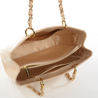 Chanel Caviar Quilted Grand Shopping Tote GST Beige Clair 5 of 7