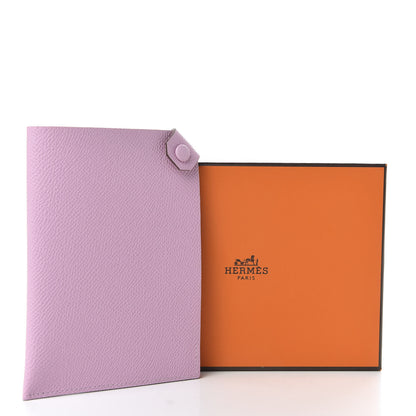 Hermes Epsom Tarmac PM Passport Holder Mauve Sylvestre 7 of 7
