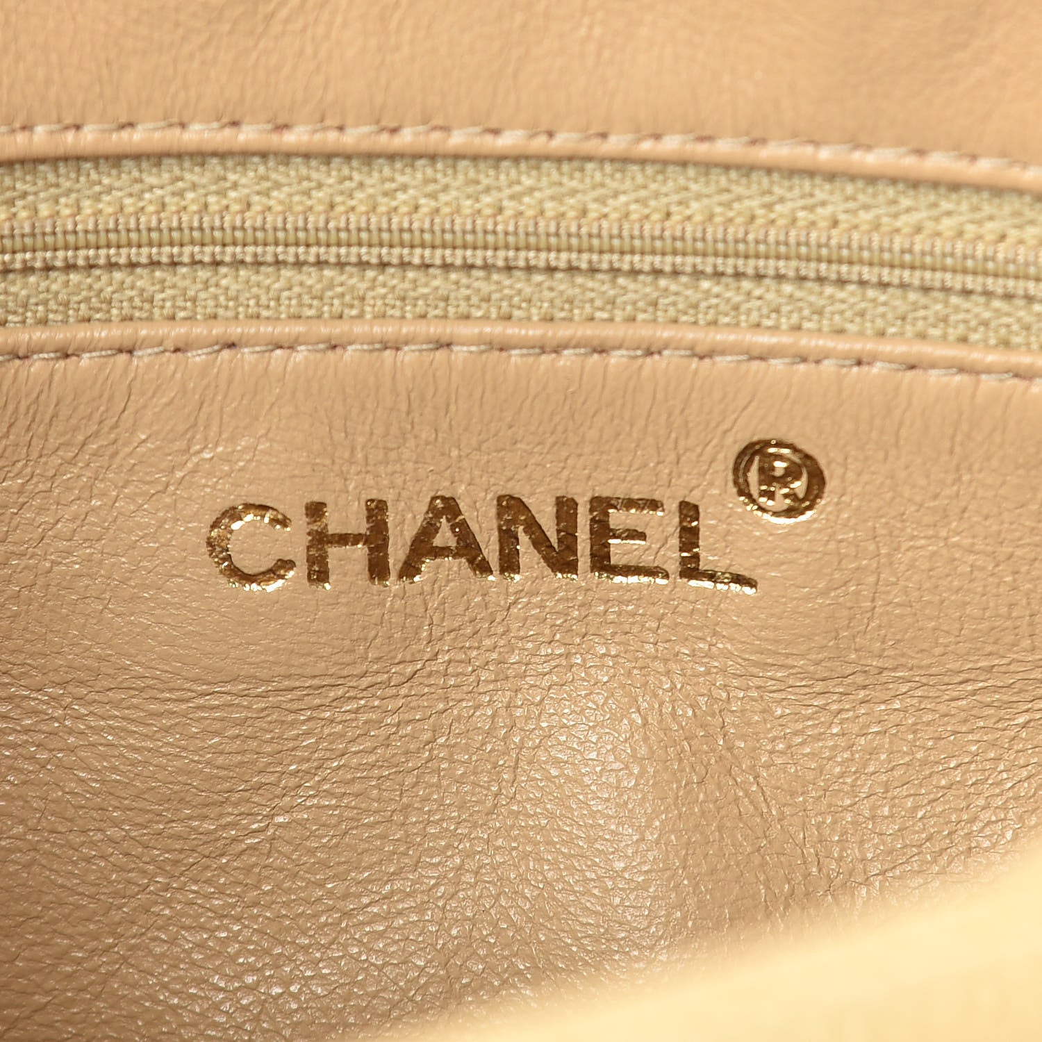 Chanel Caviar Quilted Camera Case Beige 6 of 10
