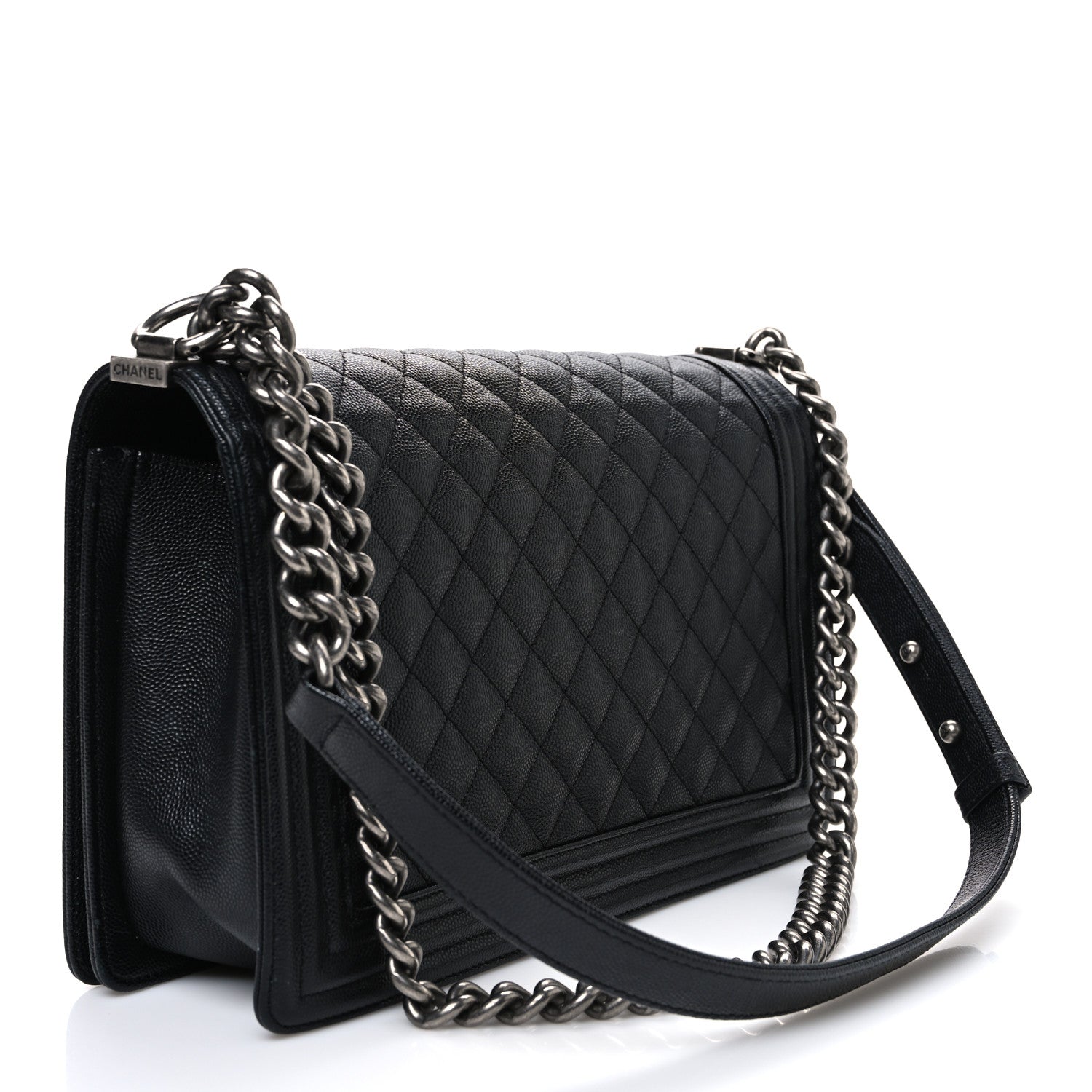 Chanel Caviar Quilted New Medium Boy Flap Black 3 of 10
