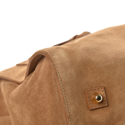 Burberry Prorsum Suede Weekender Bag Tan 9 of 12