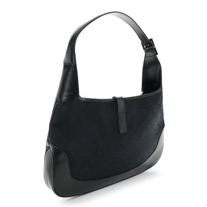 Gucci Monogram Jackie O Hobo Black 3 of 13