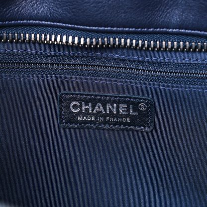 Chanel Calfskin Timeless Duo Bowling Bag Dark Navy Black 5 of 13