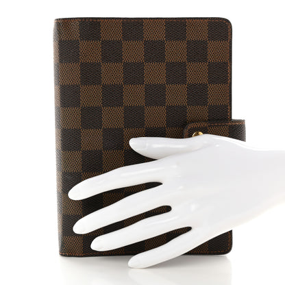 Louis Vuitton Damier Ebene Medium Ring Agenda Cover 2 of 13