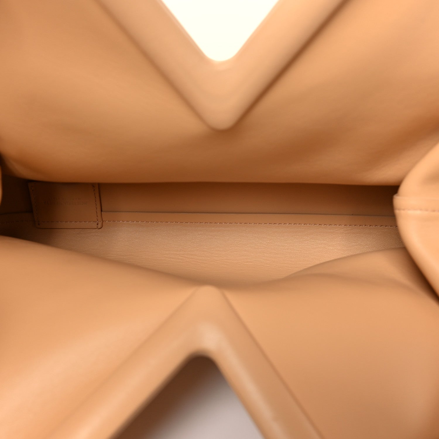 Bottega Veneta Calfskin Medium The Point Triangle Bag Almond 5 of 9