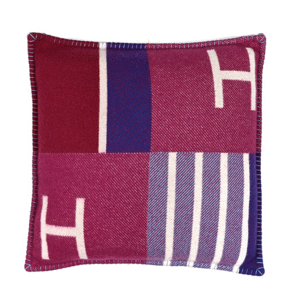 Hermes Wool Cashmere Avalon Vibration Pillow PM Pourpre 1 of 3