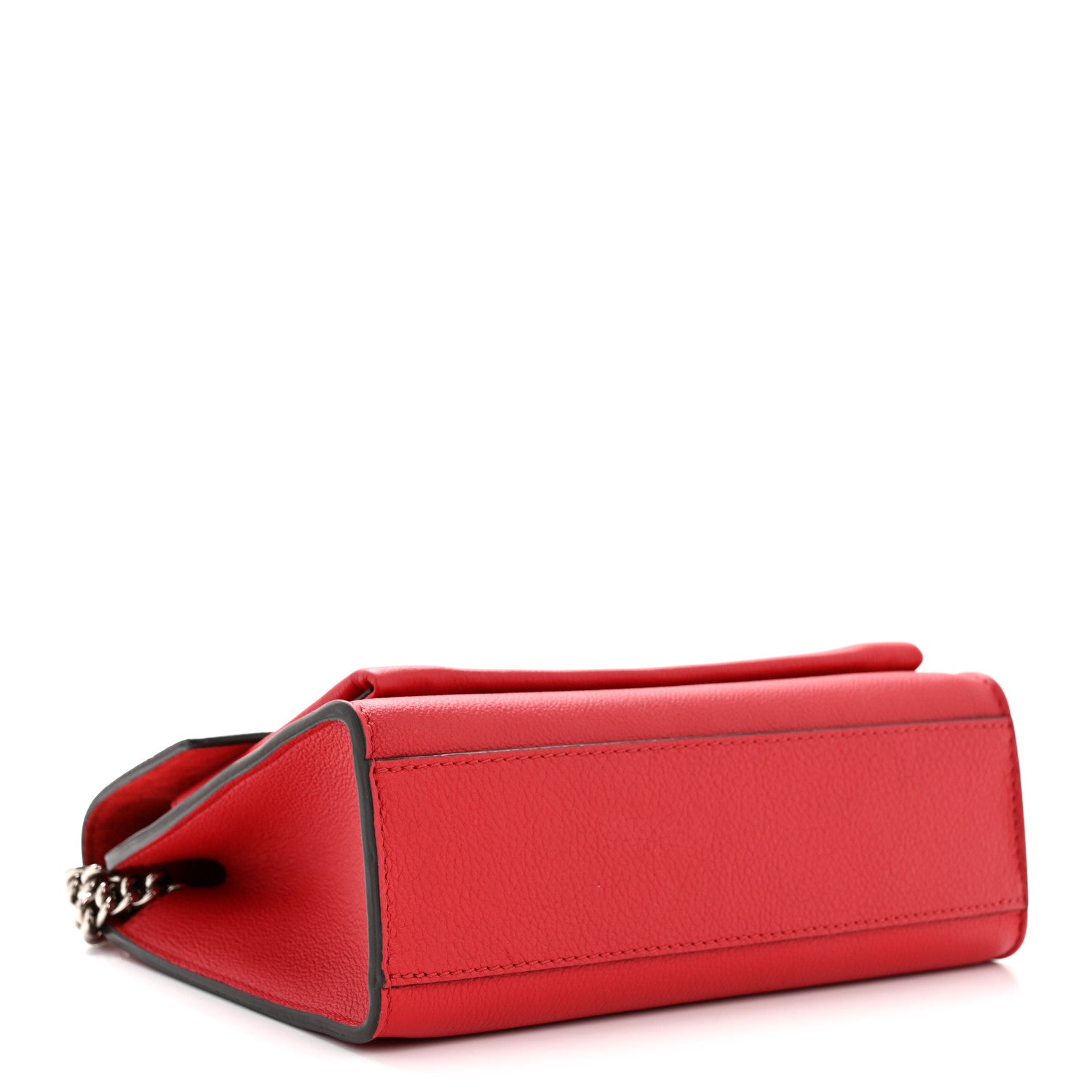 Louis Vuitton Soft Calfskin Mylockme Chain Bag BB Rubis 4 of 12