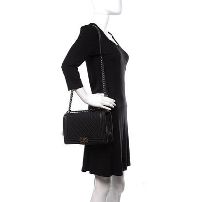 Chanel Caviar Quilted New Medium Boy Flap Black 2 of 12