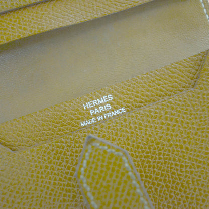 Hermes Veau Epsom Bearn Card Case Gold 5 of 5