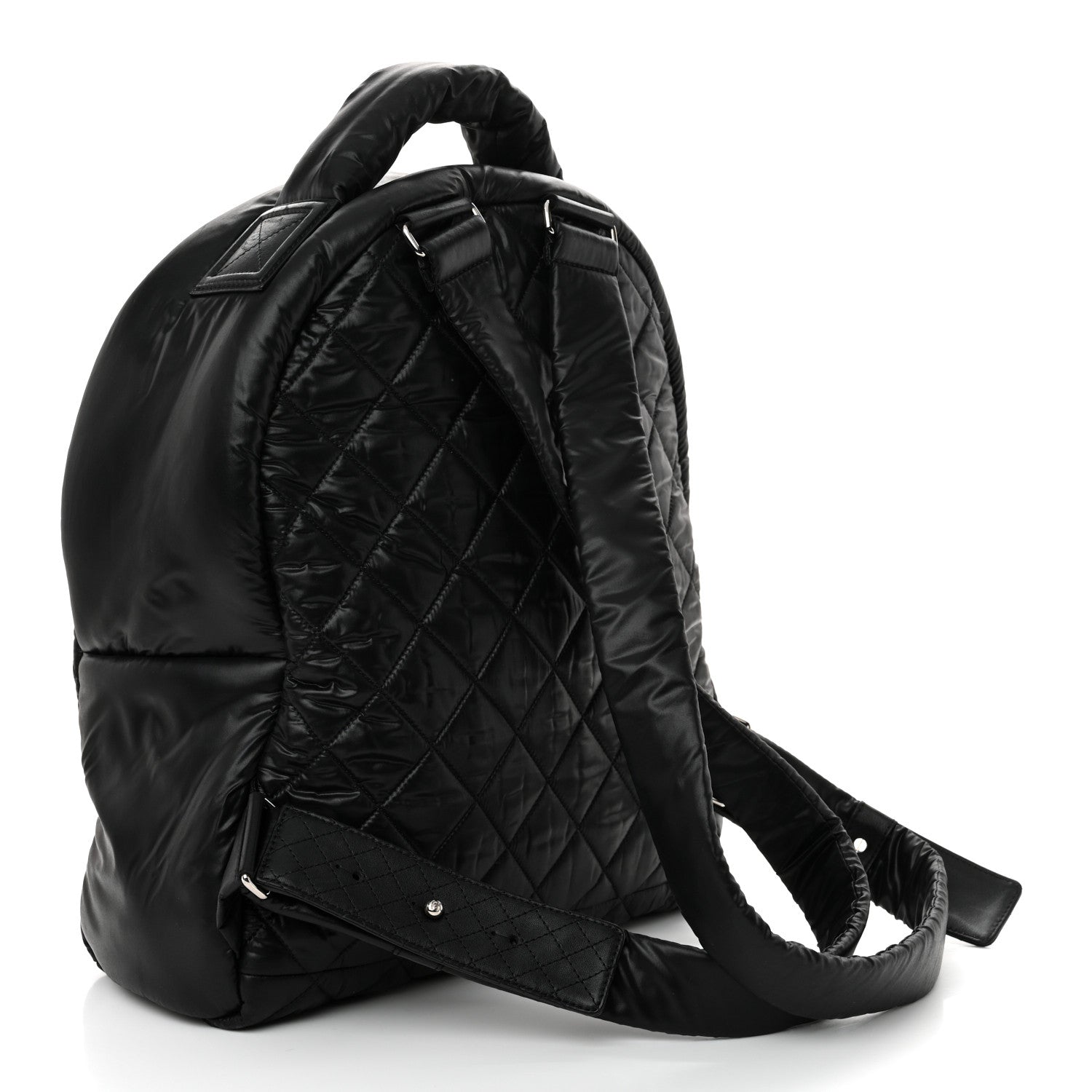 Chanel Nylon Quilted Coco Cocoon Backpack Black 3 of 10