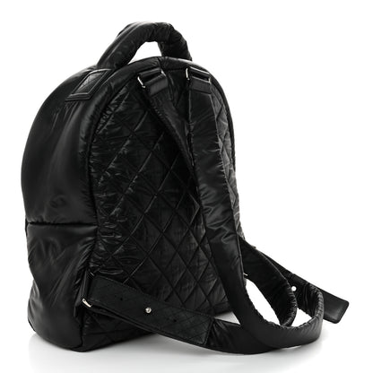 Chanel Nylon Quilted Coco Cocoon Backpack Black 3 of 10