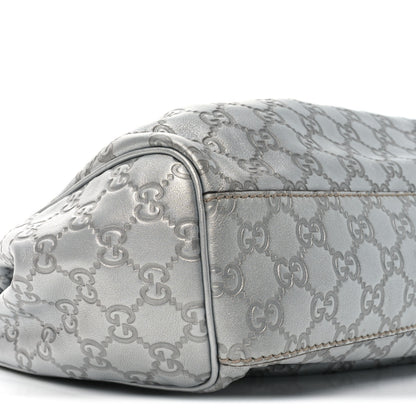 Gucci Guccissima Medium Sukey Tote Silver 9 of 10