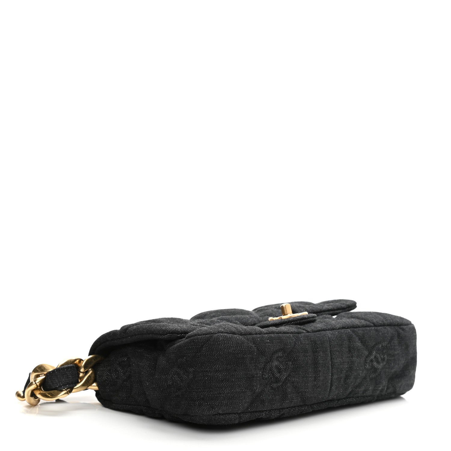 Chanel Denim Quilted Medium Funky Town Flap Black 4 of 8