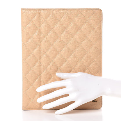Chanel Caviar Quilted iPad Case Light Beige 2 of 13