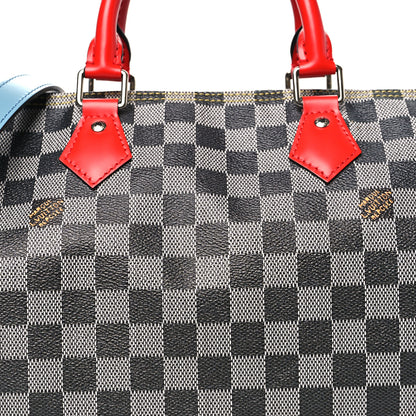 Louis Vuitton Damier Speedy Bandouliere 30 Black White 6 of 8