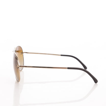 Chanel Aviator CC Sunglasses 4189-T-Q Gold 2 of 4