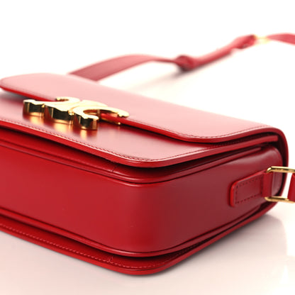 Celine Shiny Calfskin Teen Triomphe Red 8 of 9