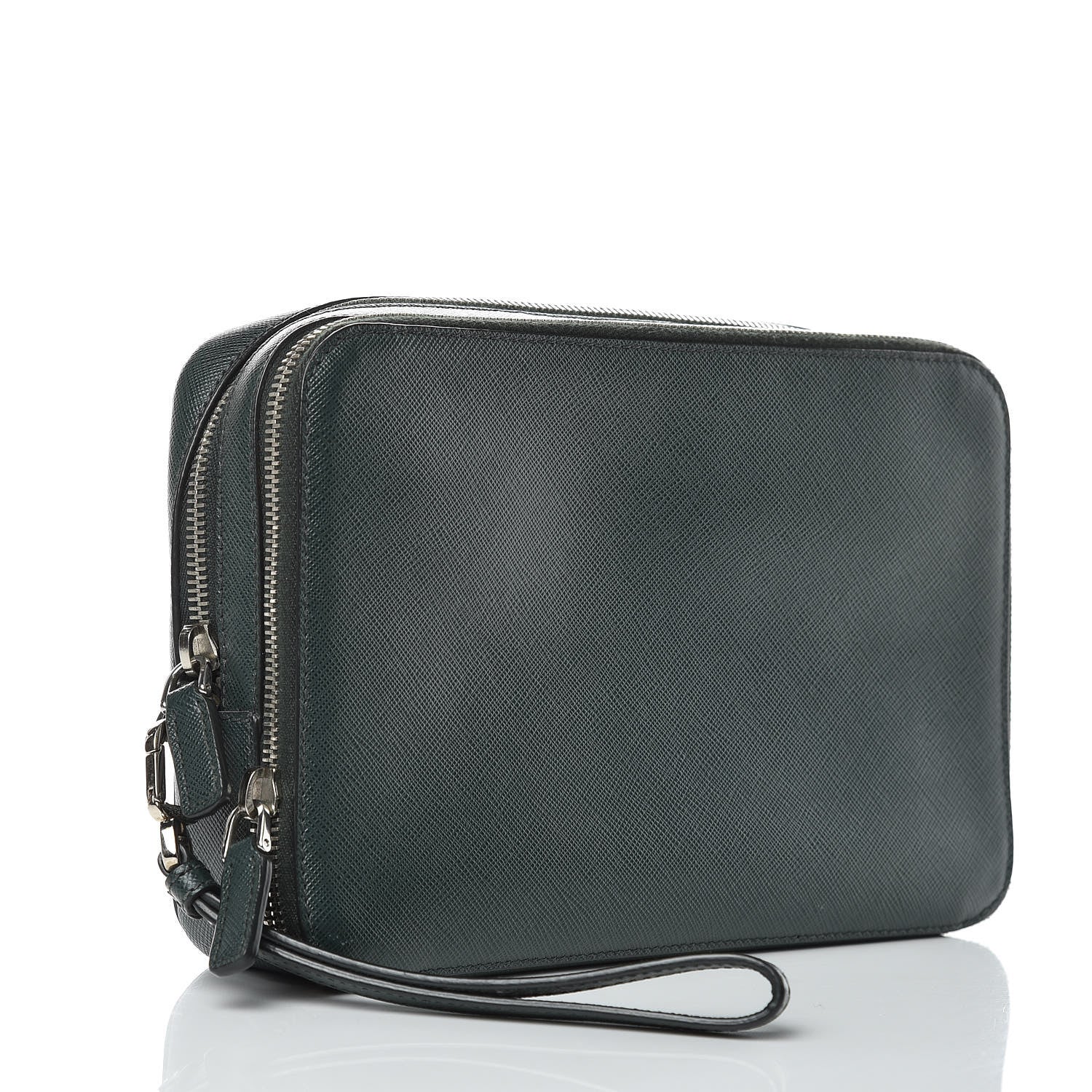 Prada Saffiano Travel Bag Smeraldo 3 of 10