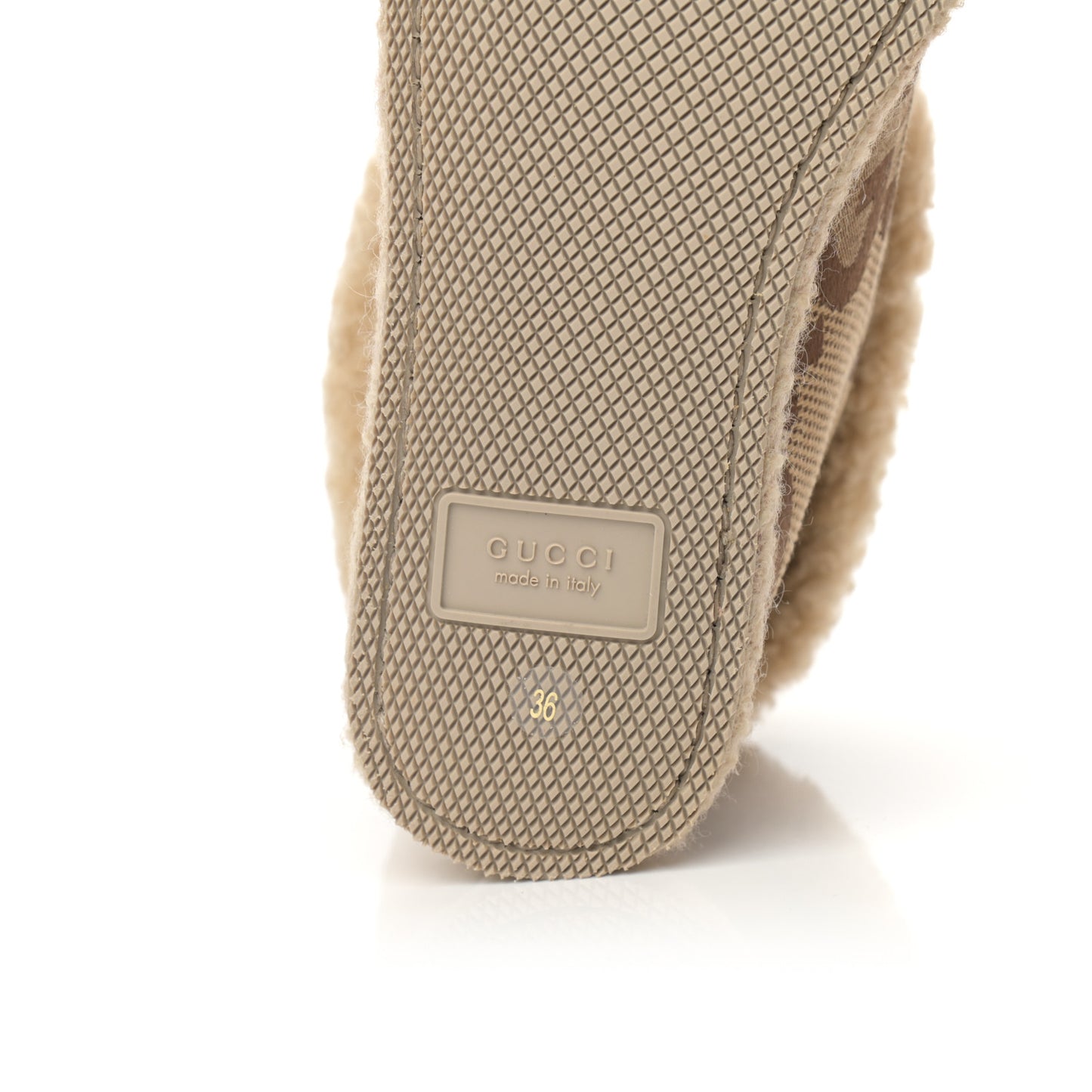 Monogram Jumbo GG Wool Womens Fria Horsebit Ankle Boots 36 Camel Ebony Butterscotch