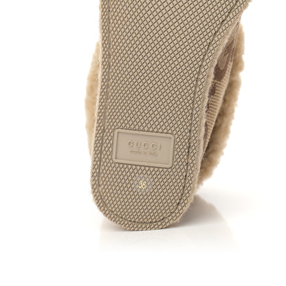 Gucci Monogram Jumbo GG Wool Womens Fria Horsebit Ankle Boots 36 Camel Ebony Butterscotch 6 of 8