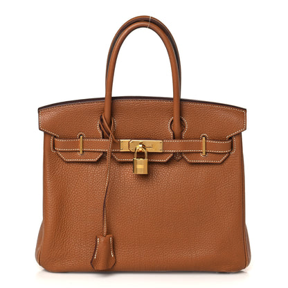 Hermes Togo Birkin 30 Gold 1 of 18