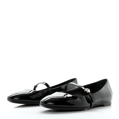 Louis Vuitton Patent Uniformes Ballerina Flat 35 Black 3 of 9