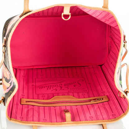 Louis Vuitton Monogram Roses Neverfull MM 5 of 16
