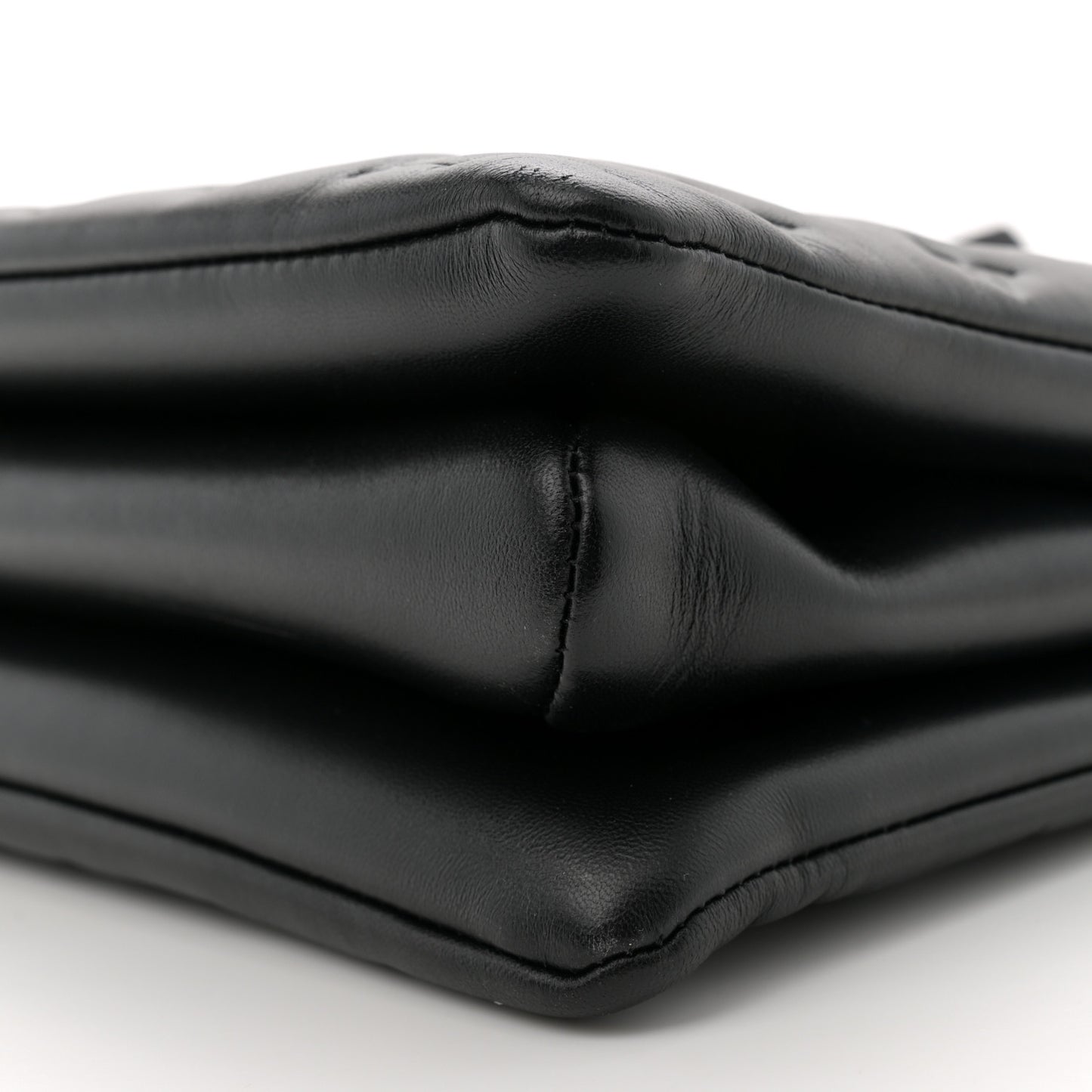 Lambskin Embossed Monogram Coussin MM Black