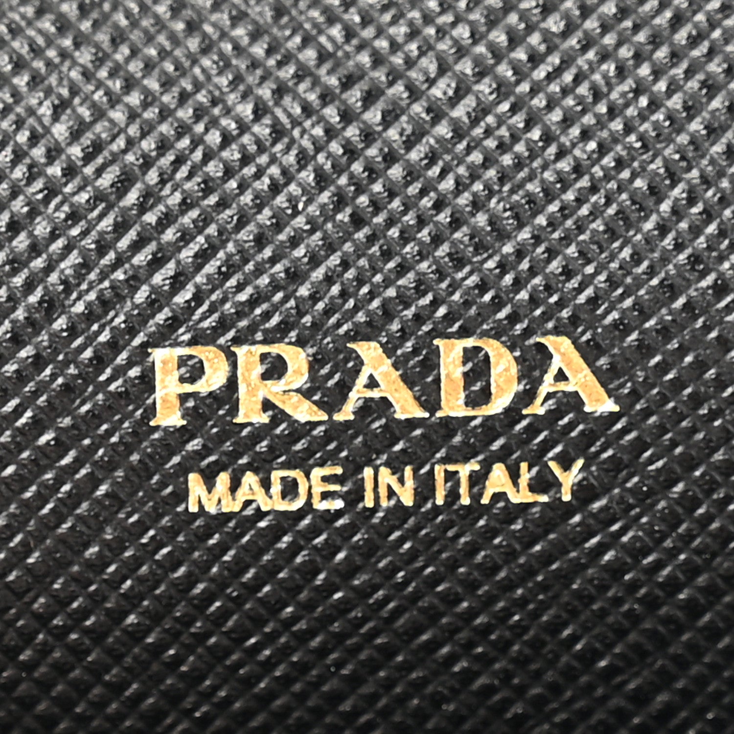 Prada Saffiano Metal Bi-Fold Card Holder Wallet Black 6 of 8