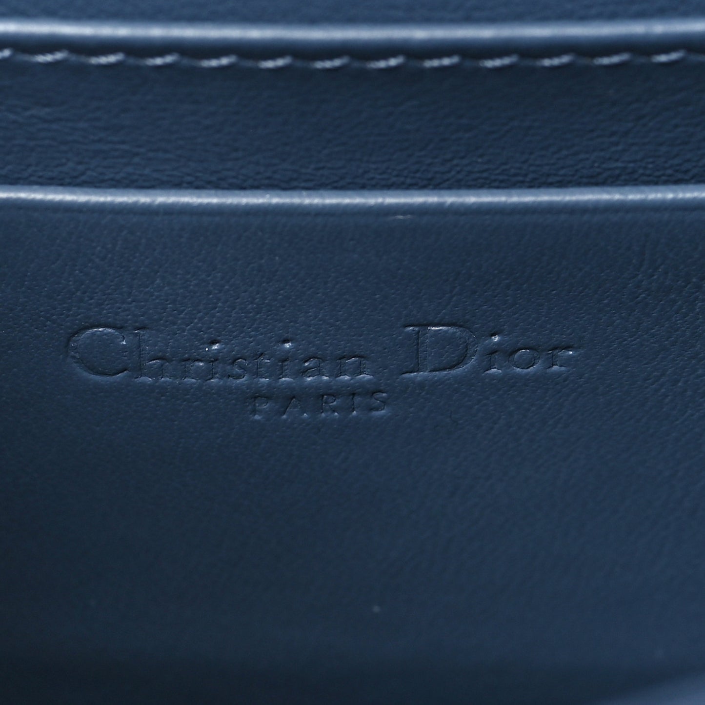 Patent Cannage Nano Lady Dior Pouch Cloud Blue