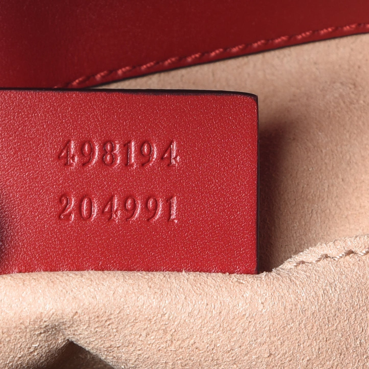 Guccissima Signature Padlock Backpack Hibiscus Red