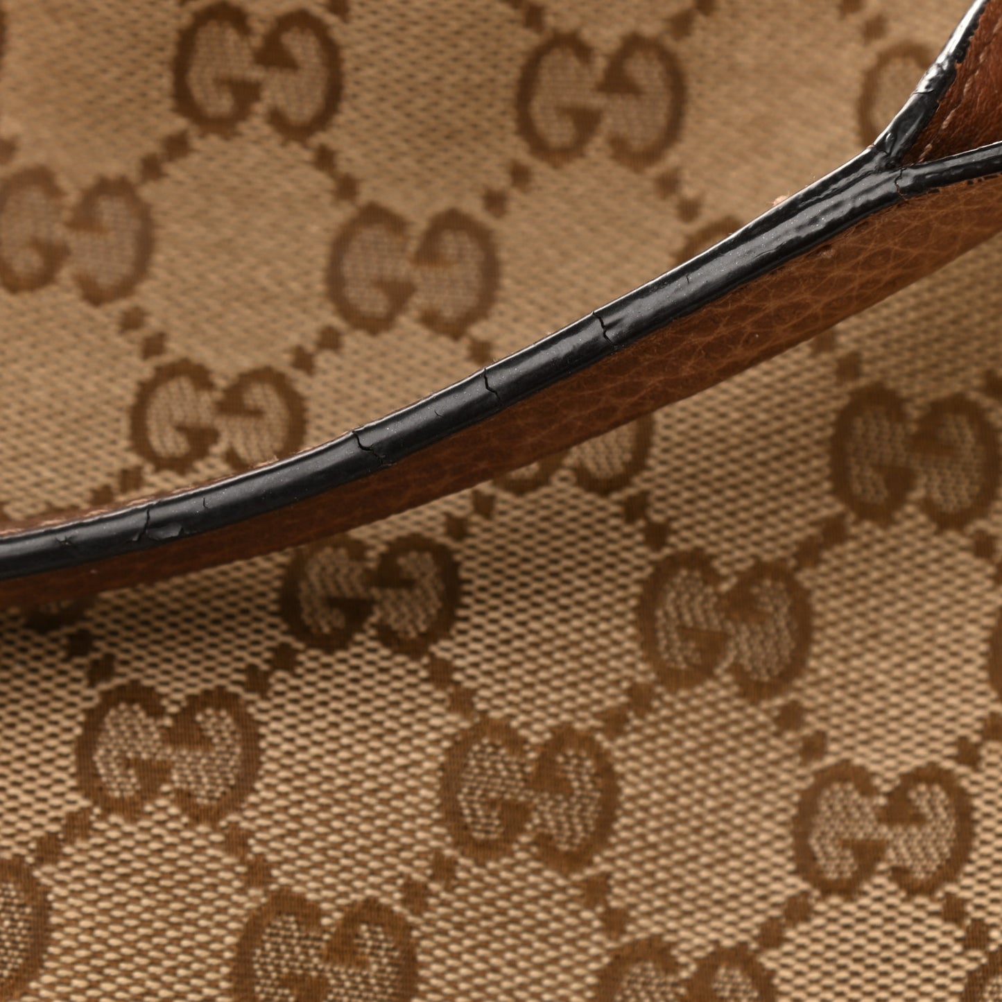 Monogram Old Libeccio Medium Miss GG Top Handle Bag Beige Ebony Light Brown