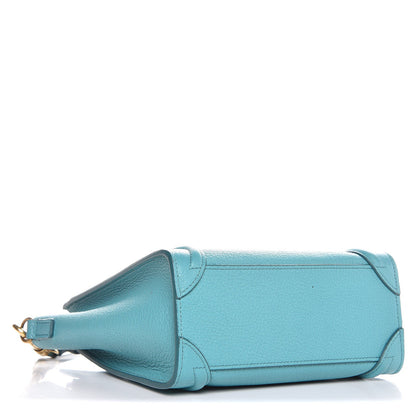 Celine Goatskin Nano Luggage Antarctic 4 of 9