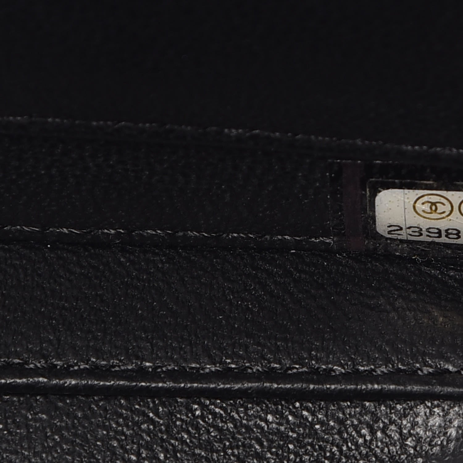 Chanel Caviar Quilted Small CC Filigree Vanity Case Navy Black 9 of 10