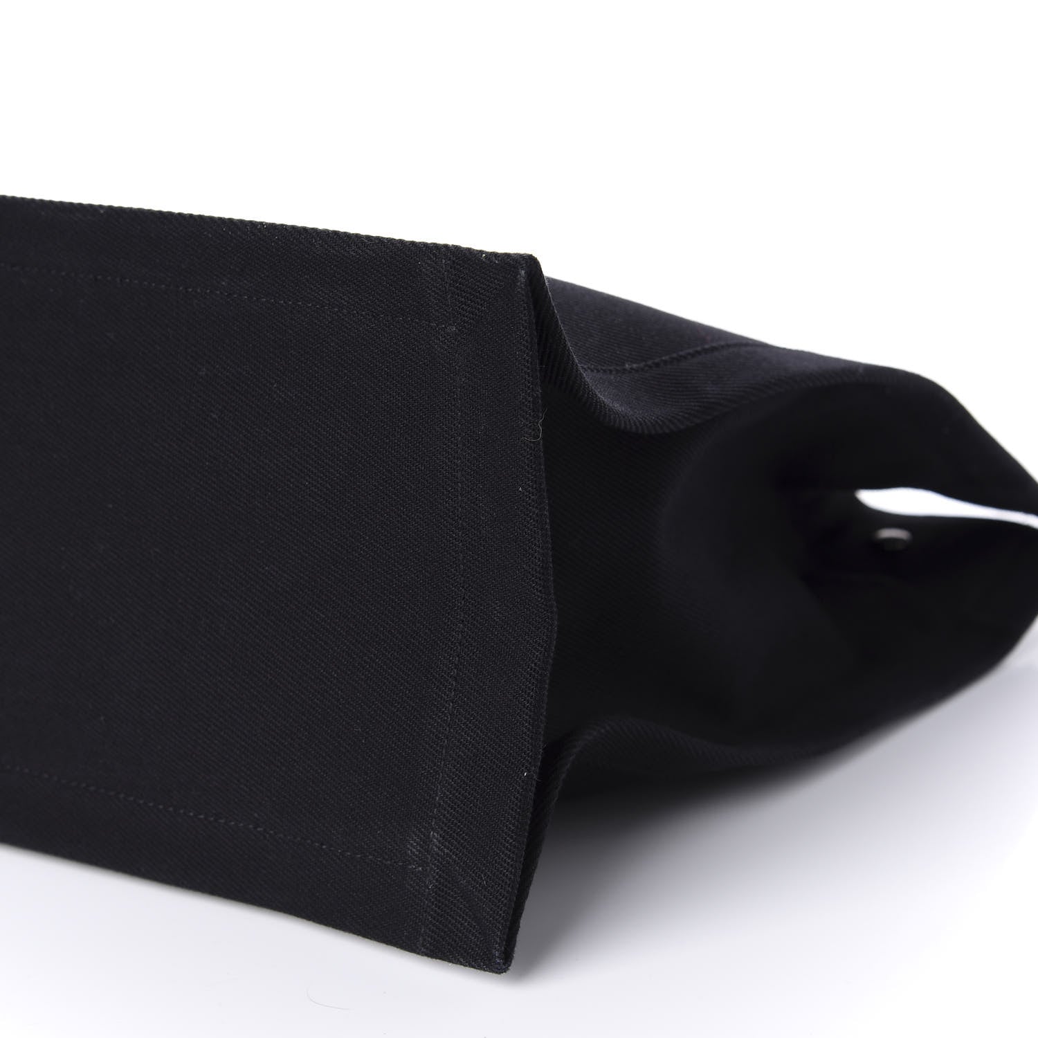 Saint Laurent Linen Calfskin Rive Gauche Tote Black 7 of 10