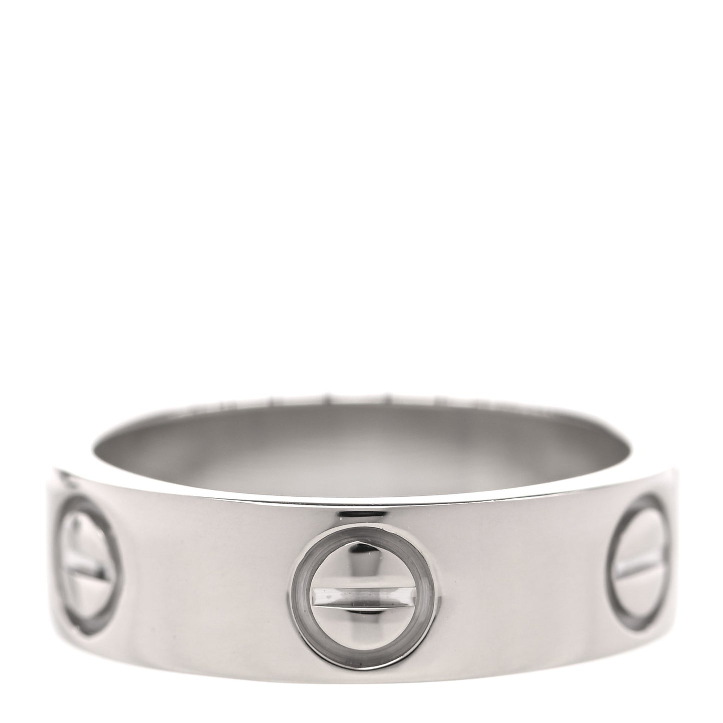 18K White Gold 5.5mm LOVE Ring 49 4.75