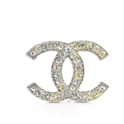 Chanel Crystal CC Earrings Silver 5 of 6